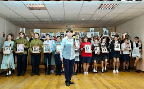 Тырновские школьники дали концерт, посвящённый Дню Победы!.